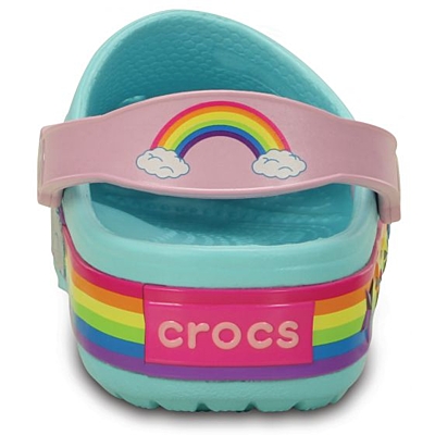 Crocs CrocsLights Rainbow Heart Clog